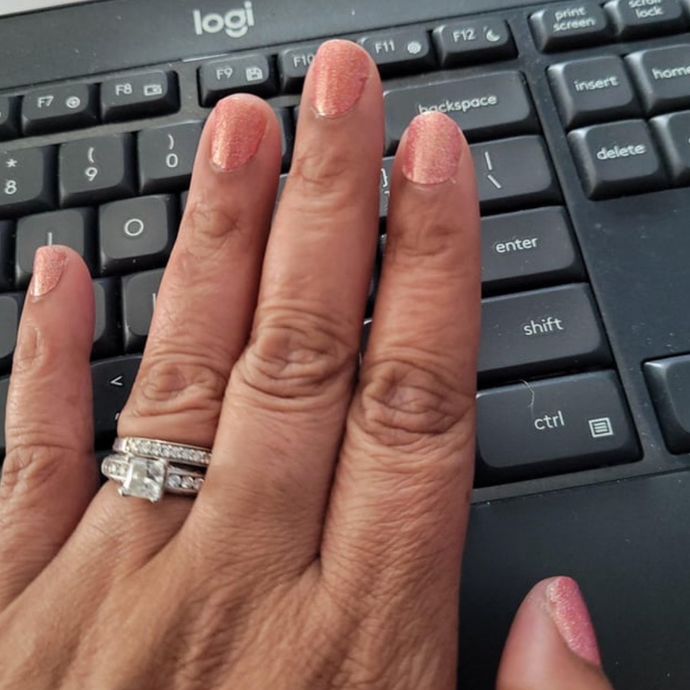 *Retired* Color Street: Cape Coral | Peach Orange Glitter Summer Spring Beach - Picture 11 of 16